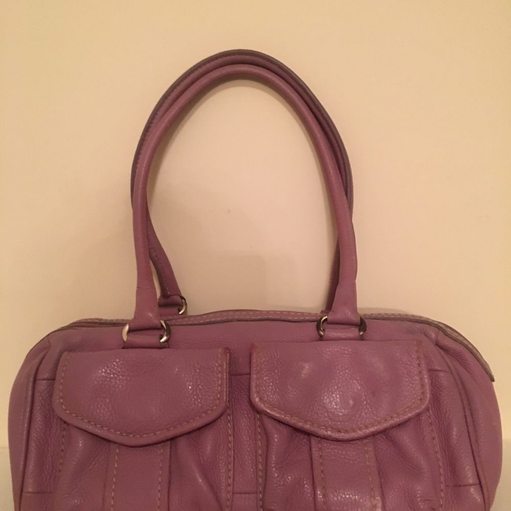 Plum Leather Fossil handbag